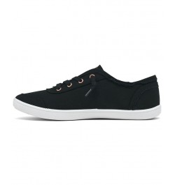 Women's BOBS-B Cute Lace Casual Sneakers Black $22.95 Shoes