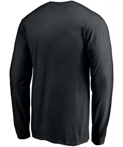 Men's Black Chicago Blackhawks Team Victory Arch Long Sleeve T-shirt $17.00 T-Shirts