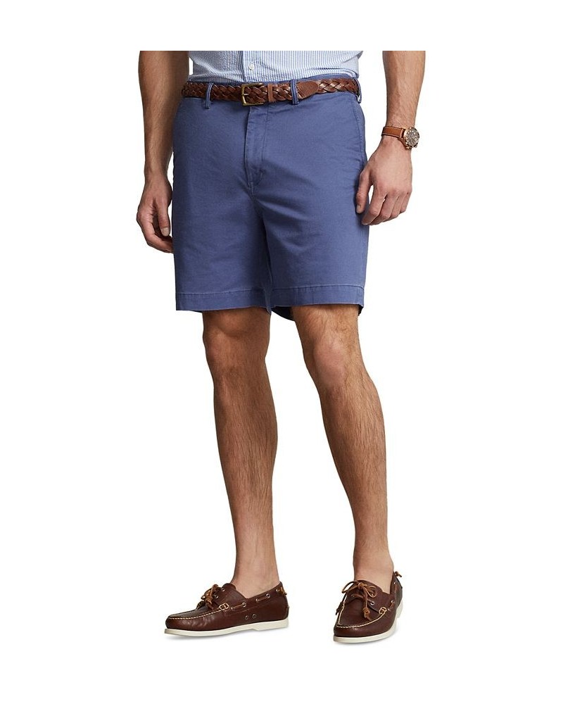 Men's Big & Tall Stretch Classic-Fit Chino Shorts Blue $46.77 Shorts