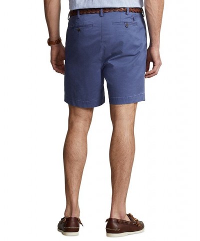 Men's Big & Tall Stretch Classic-Fit Chino Shorts Blue $46.77 Shorts