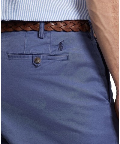 Men's Big & Tall Stretch Classic-Fit Chino Shorts Blue $46.77 Shorts