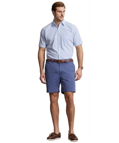 Men's Big & Tall Stretch Classic-Fit Chino Shorts Blue $46.77 Shorts