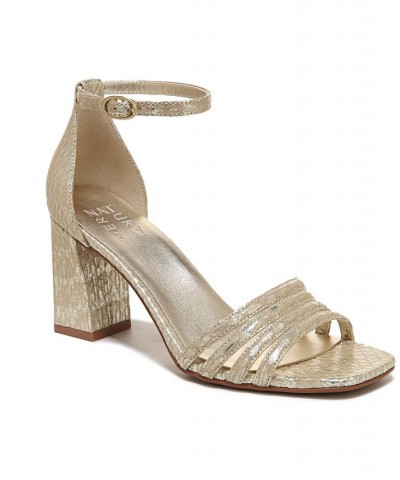 Thena Ankle Strap Sandals Gold $44.55 Shoes