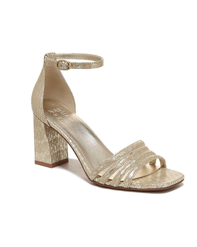 Thena Ankle Strap Sandals Gold $44.55 Shoes