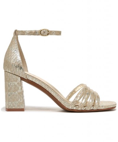 Thena Ankle Strap Sandals Gold $44.55 Shoes