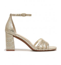 Thena Ankle Strap Sandals Gold $44.55 Shoes