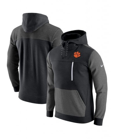 Men's Black Clemson Tigers AV-15 2.0 Pullover Hoodie $54.99 Sweatshirt