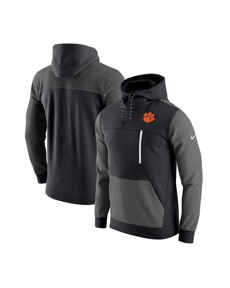 Men's Black Clemson Tigers AV-15 2.0 Pullover Hoodie $54.99 Sweatshirt