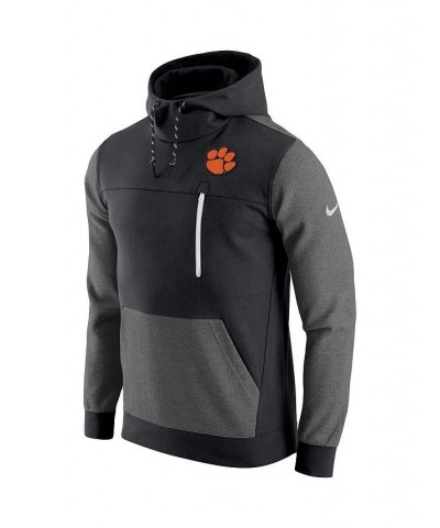 Men's Black Clemson Tigers AV-15 2.0 Pullover Hoodie $54.99 Sweatshirt