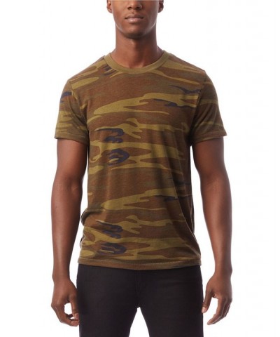 Men's Printed Crew T-Shirt Green $27.03 T-Shirts