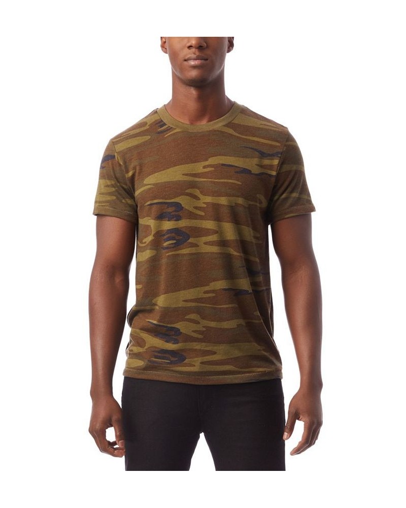 Men's Printed Crew T-Shirt Green $27.03 T-Shirts