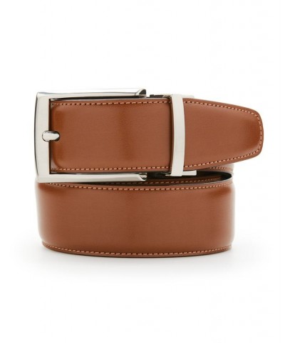 Men's Leather Big & Tall Amigo Reversible Belt Brown $17.27 Belts