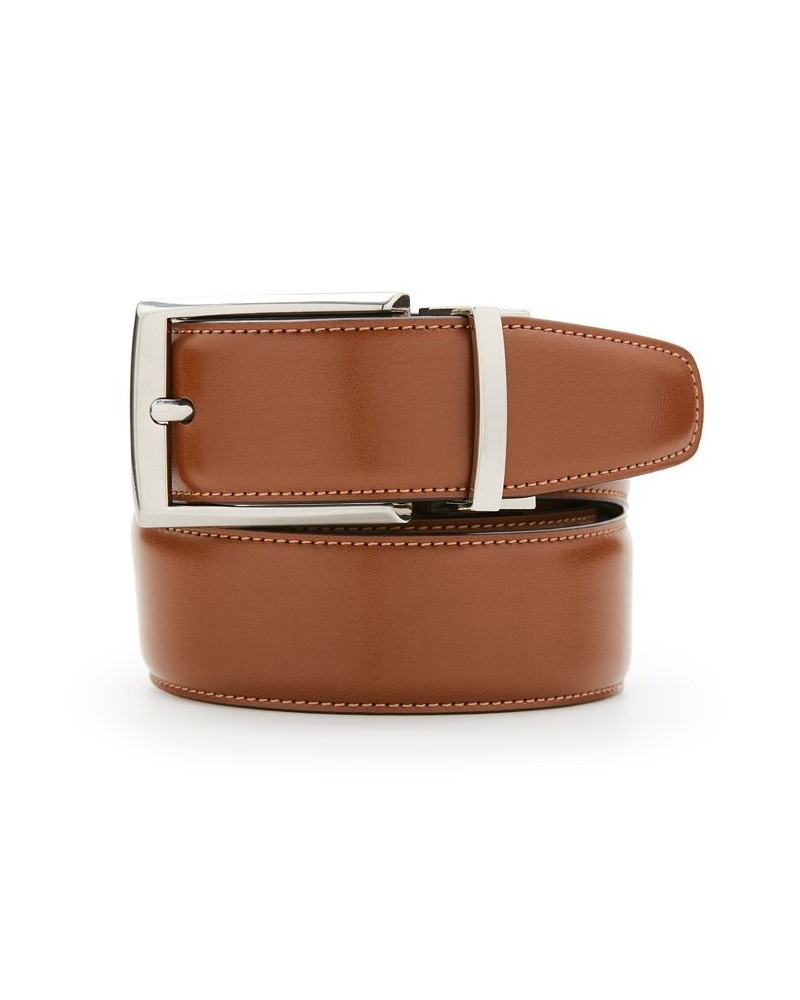 Men's Leather Big & Tall Amigo Reversible Belt Brown $17.27 Belts