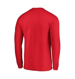 Men's Branded Red Wisconsin Badgers Campus Long Sleeve T-shirt $14.00 T-Shirts