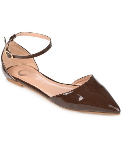 Women's Reba Flats Brown $33.60 Shoes