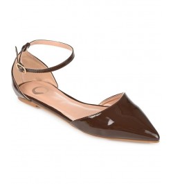 Women's Reba Flats Brown $33.60 Shoes