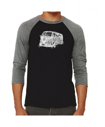 The 70's Men's Raglan Word Art T-shirt Gray $20.25 T-Shirts