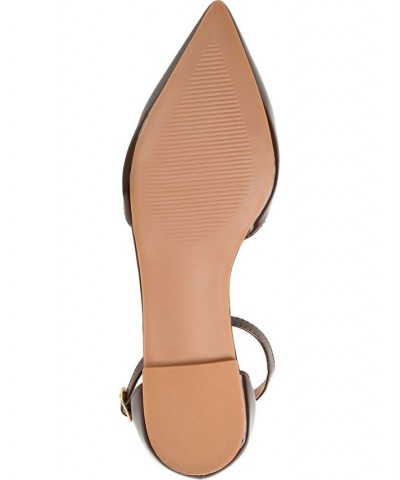 Women's Reba Flats Brown $33.60 Shoes