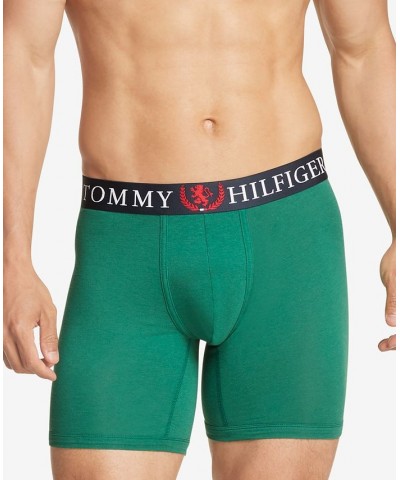 Men's Authentic Stretch Boxer Briefs Green $21.20 Underwear