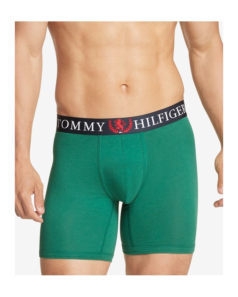 Men's Authentic Stretch Boxer Briefs Green $21.20 Underwear