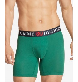 Men's Authentic Stretch Boxer Briefs Green $21.20 Underwear