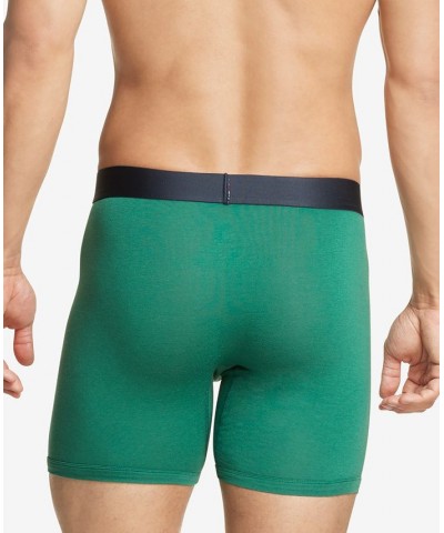 Men's Authentic Stretch Boxer Briefs Green $21.20 Underwear