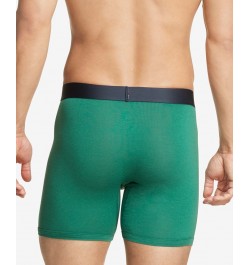 Men's Authentic Stretch Boxer Briefs Green $21.20 Underwear