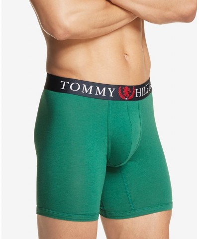 Men's Authentic Stretch Boxer Briefs Green $21.20 Underwear