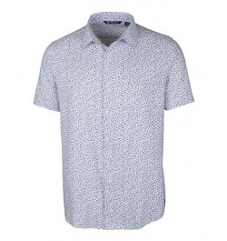 Men's Windward Mineral Print Short Sleeve Shirt White $35.00 Shirts