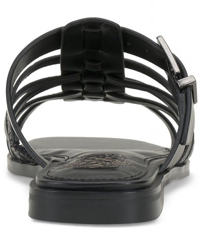 Lemenda Slip-On Flat Fisherman Sandals Black $47.96 Shoes