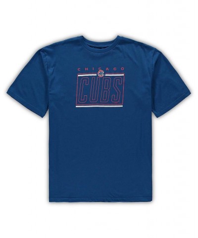 Men's Royal, Heathered Charcoal Chicago Cubs Big and Tall T-shirt and Shorts Sleep Set $32.00 Pajama