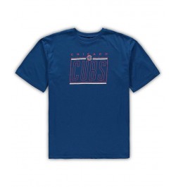 Men's Royal, Heathered Charcoal Chicago Cubs Big and Tall T-shirt and Shorts Sleep Set $32.00 Pajama