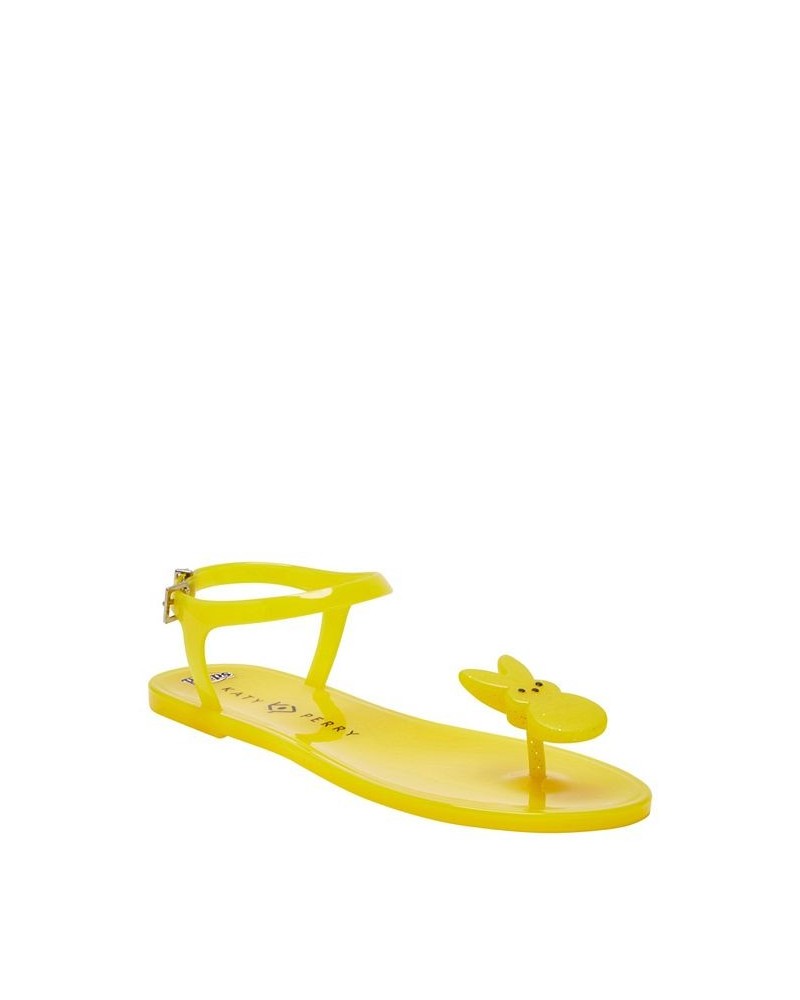 Women's Peeps Bunny Geli Round Toe Sandals Yellow $29.67 Shoes