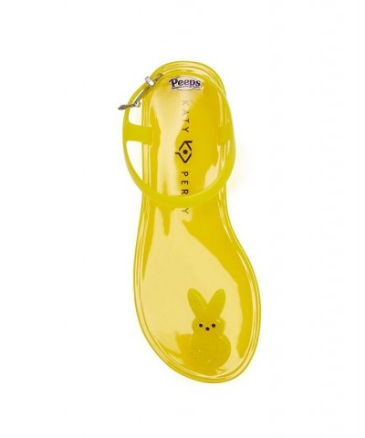 Women's Peeps Bunny Geli Round Toe Sandals Yellow $29.67 Shoes