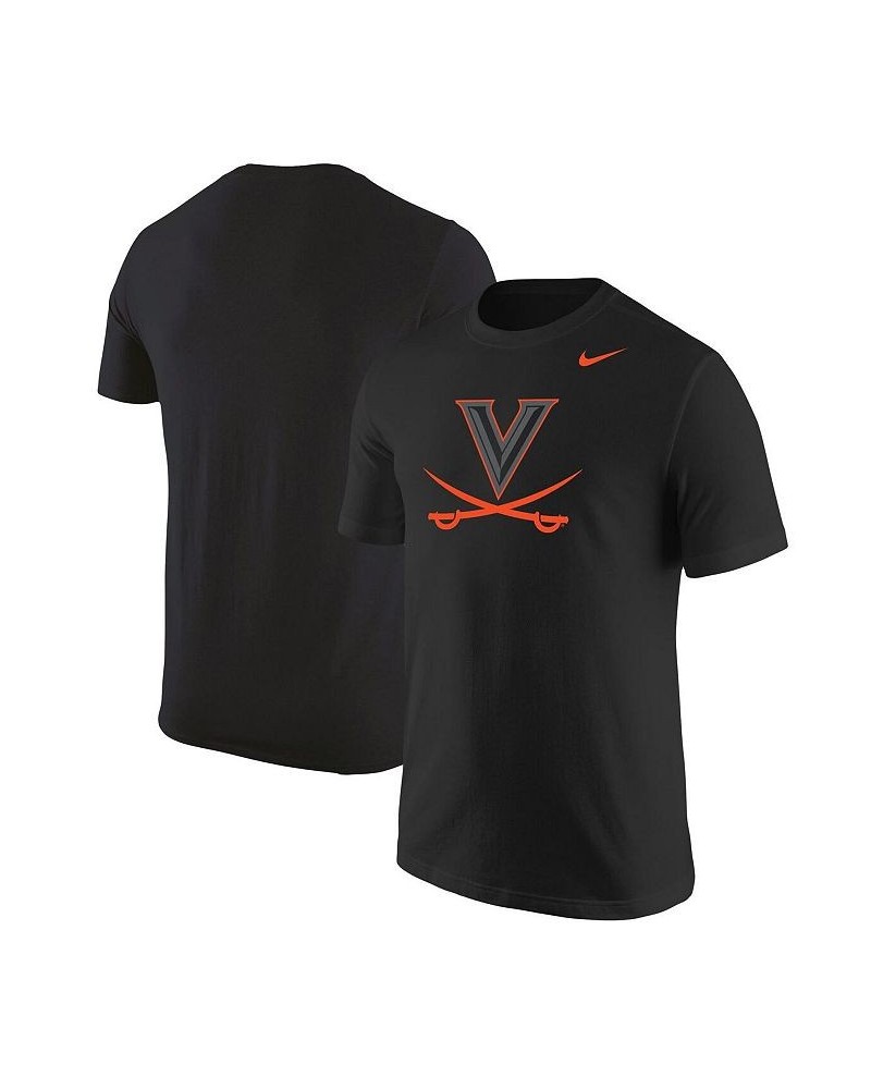 Men's Black Virginia Cavaliers Logo Color Pop T-shirt $14.40 T-Shirts