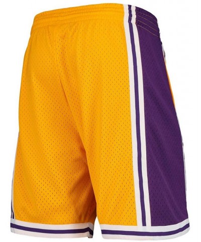 Men's Gold-Tone Los Angeles Lakers Hardwood Classics Team Swingman Shorts $28.70 Shorts