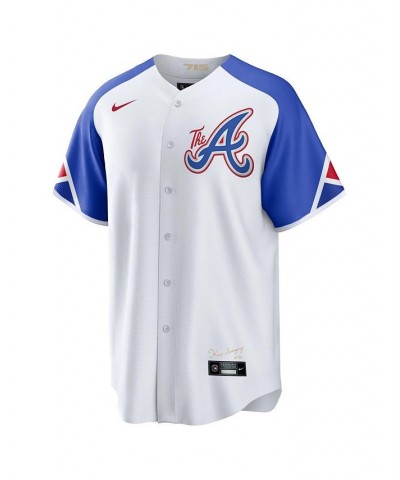 Men's Austin Riley White Atlanta Braves 2023 City Connect Replica Player Jersey $68.00 Jersey