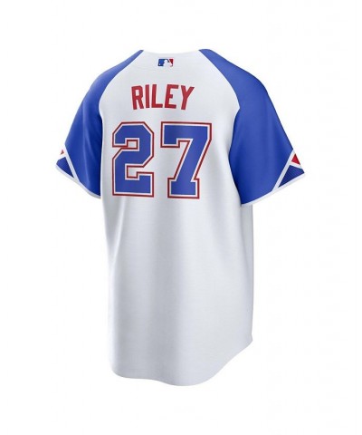 Men's Austin Riley White Atlanta Braves 2023 City Connect Replica Player Jersey $68.00 Jersey