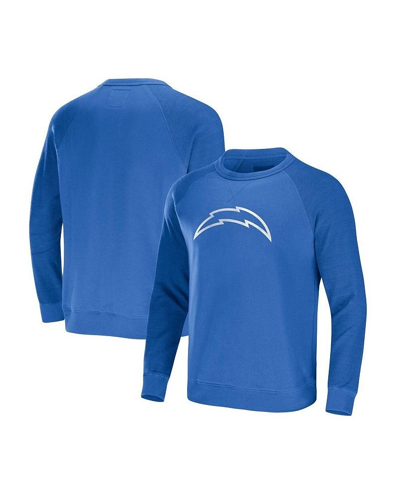 Men's NFL x Darius Rucker Collection by Powder Blue Los Angeles Chargers Raglan Fleece Pullover Sweatshirt $28.67 Sweatshirt