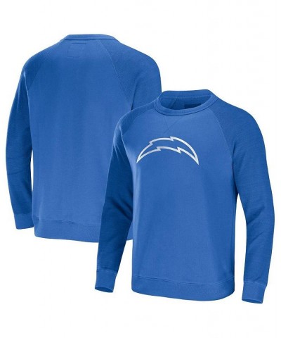 Men's NFL x Darius Rucker Collection by Powder Blue Los Angeles Chargers Raglan Fleece Pullover Sweatshirt $28.67 Sweatshirt