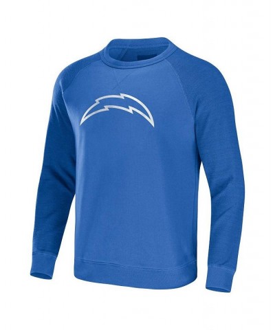 Men's NFL x Darius Rucker Collection by Powder Blue Los Angeles Chargers Raglan Fleece Pullover Sweatshirt $28.67 Sweatshirt