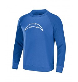 Men's NFL x Darius Rucker Collection by Powder Blue Los Angeles Chargers Raglan Fleece Pullover Sweatshirt $28.67 Sweatshirt