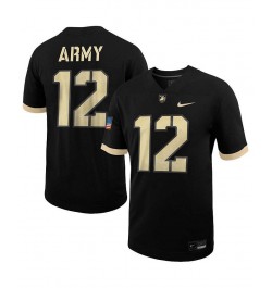 Men's 12 Black Army Black Knights Untouchable Football Jersey $44.85 Jersey