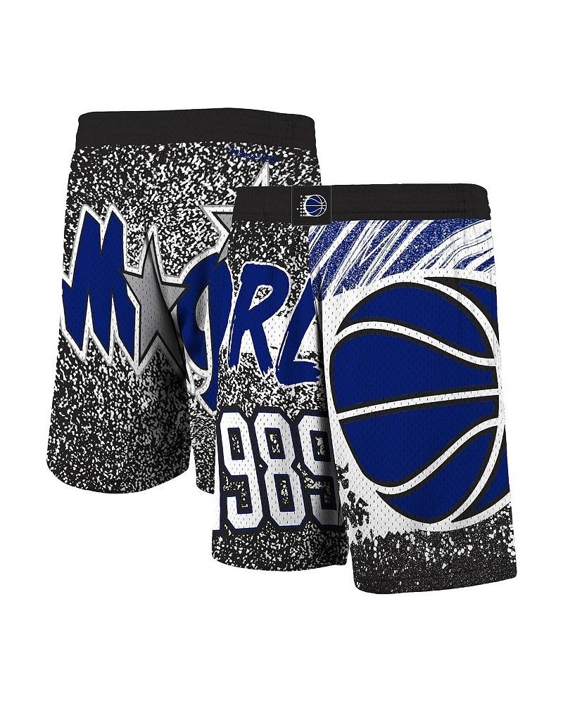 Men's Mitchell Ness Black Orlando Magic Hardwood Classics Jumbotron Sublimated Shorts $28.52 Shorts