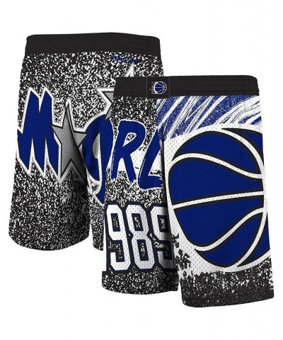 Men's Mitchell Ness Black Orlando Magic Hardwood Classics Jumbotron Sublimated Shorts $28.52 Shorts