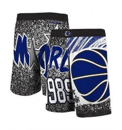 Men's Mitchell Ness Black Orlando Magic Hardwood Classics Jumbotron Sublimated Shorts $28.52 Shorts