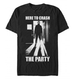 Halloween 2 Men's Michael Myers Here To Crash the Party Short Sleeve T-Shirt Black $20.64 T-Shirts