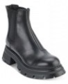 Women's Sasha Pull-On Lug-Sole Chelsea Boots Black $38.39 Shoes