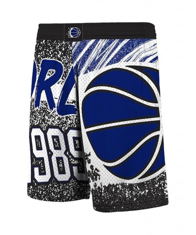 Men's Mitchell Ness Black Orlando Magic Hardwood Classics Jumbotron Sublimated Shorts $28.52 Shorts