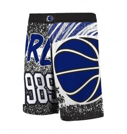 Men's Mitchell Ness Black Orlando Magic Hardwood Classics Jumbotron Sublimated Shorts $28.52 Shorts